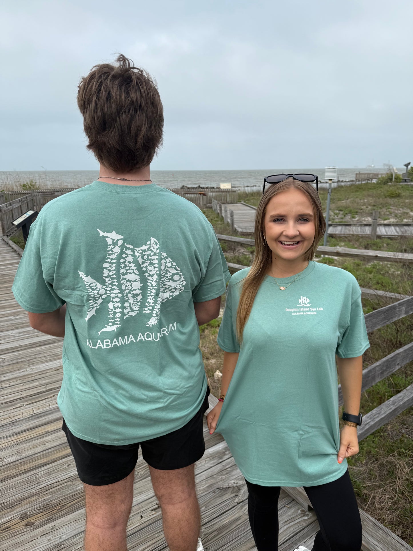 Dauphin Island Sea Lab – Alabama Aquarium Sea Life Silhouette Tee